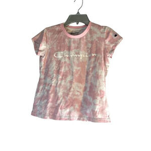 Champion Authentic Athleticwear Girls Top Size M Pink/White